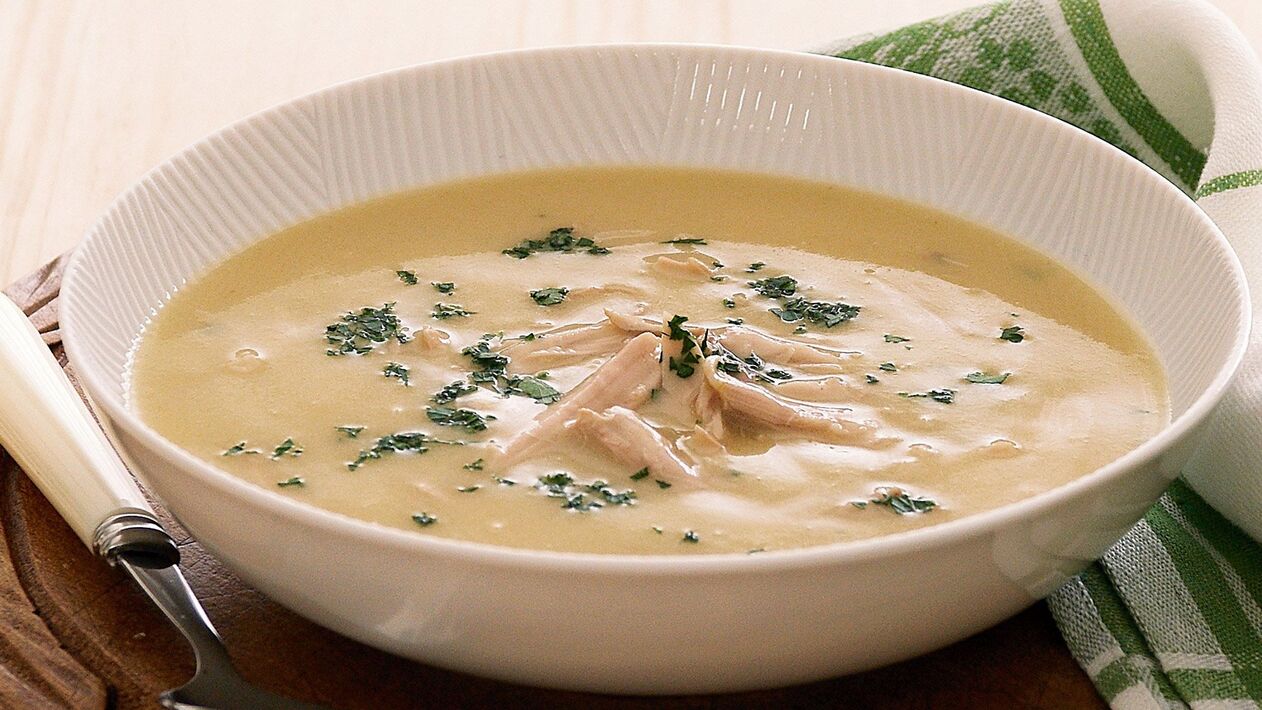 Egg cream soup